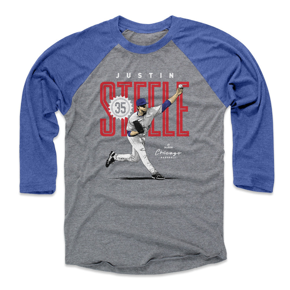 Justin Steele Men&#39;s Baseball T-Shirt | 500 LEVEL