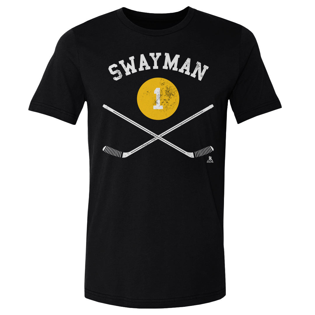 Jeremy Swayman Men&#39;s Cotton T-Shirt | 500 LEVEL