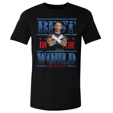 CM Punk Men's Cotton T-Shirt | 500 LEVEL