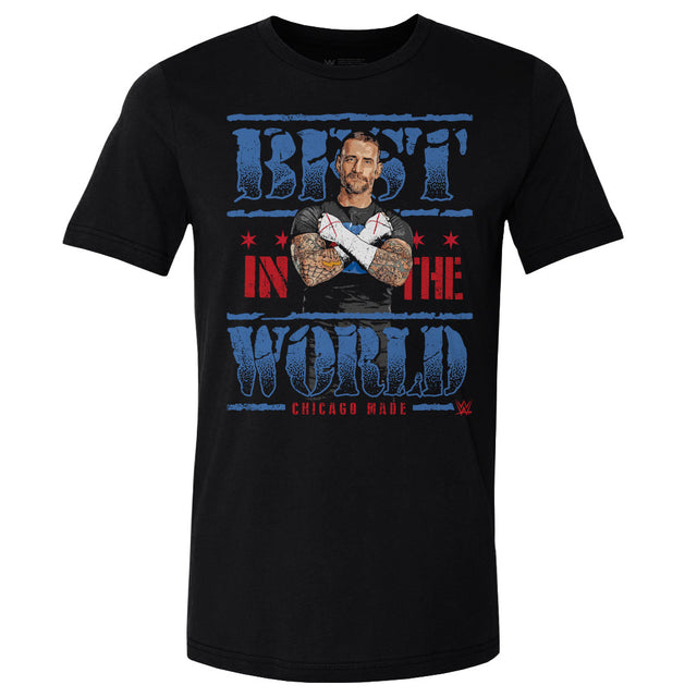 CM Punk Men's Cotton T-Shirt | 500 LEVEL