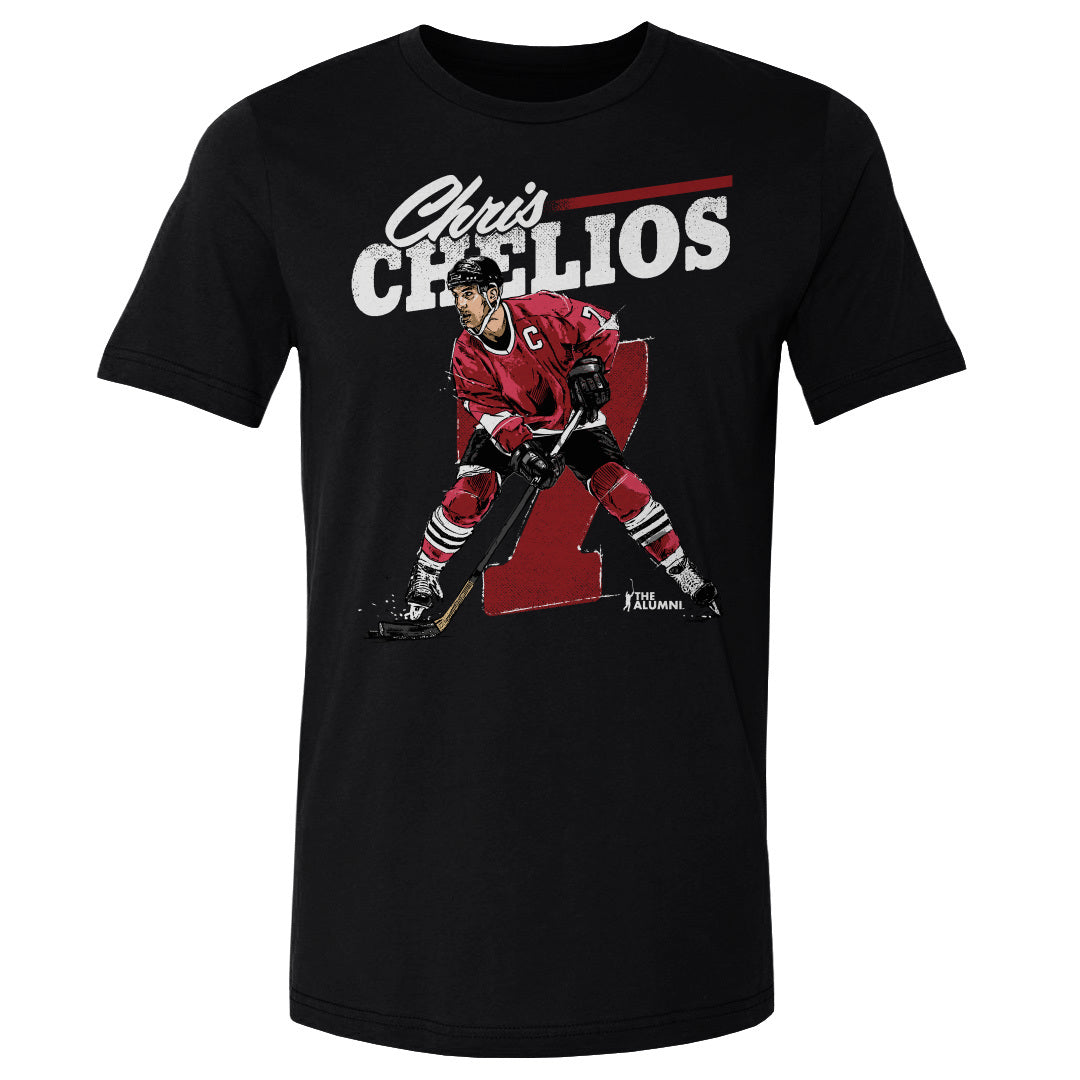 Chris Chelios Men's Cotton T-Shirt | 500 LEVEL