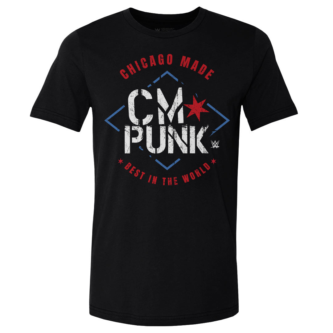 CM Punk Men's Cotton T-Shirt | 500 LEVEL