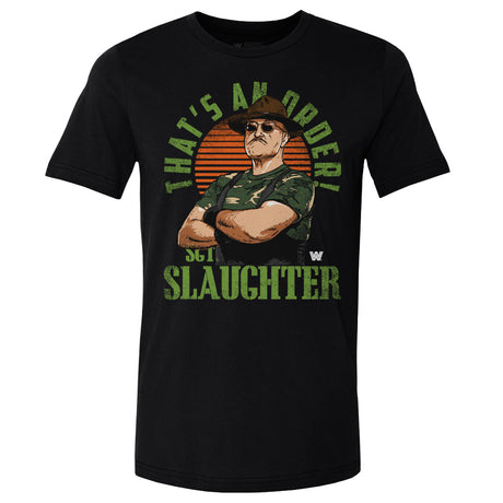 Sgt. Slaughter Men's Cotton T-Shirt | 500 LEVEL