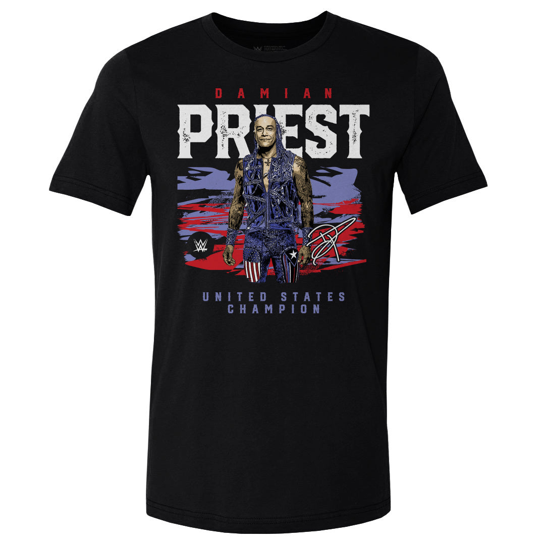 Damian Priest Men&#39;s Cotton T-Shirt | 500 LEVEL