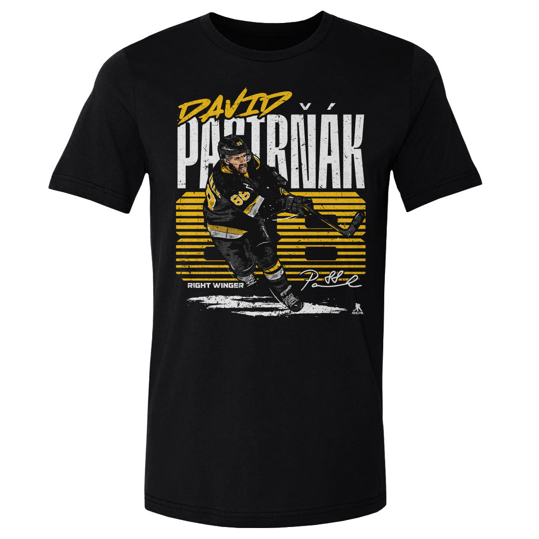 David Pastrnak Men's Cotton T-Shirt | 500 LEVEL