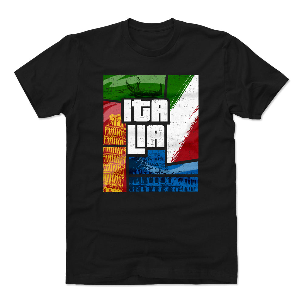 Italy Men's Cotton T-Shirt | 500 LEVEL