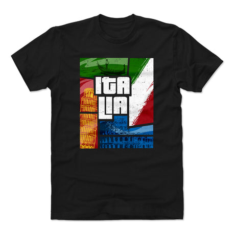Italy Men's Cotton T-Shirt | 500 LEVEL