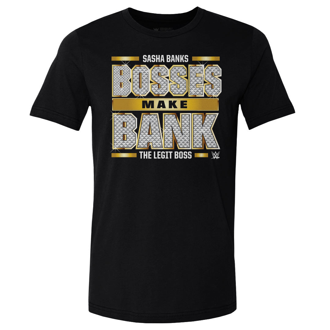 Sasha Banks Men&#39;s Cotton T-Shirt | 500 LEVEL