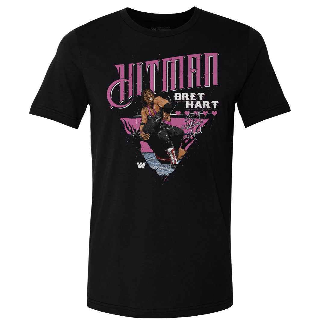 Bret Hart Men's Cotton T-Shirt | 500 LEVEL