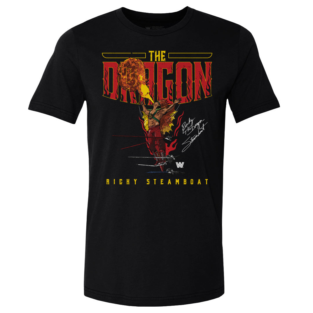 Ricky The Dragon Steamboat Men&#39;s Cotton T-Shirt | 500 LEVEL