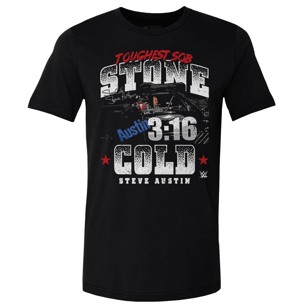 Stone Cold Steve Austin Men's Cotton T-Shirt | 500 LEVEL