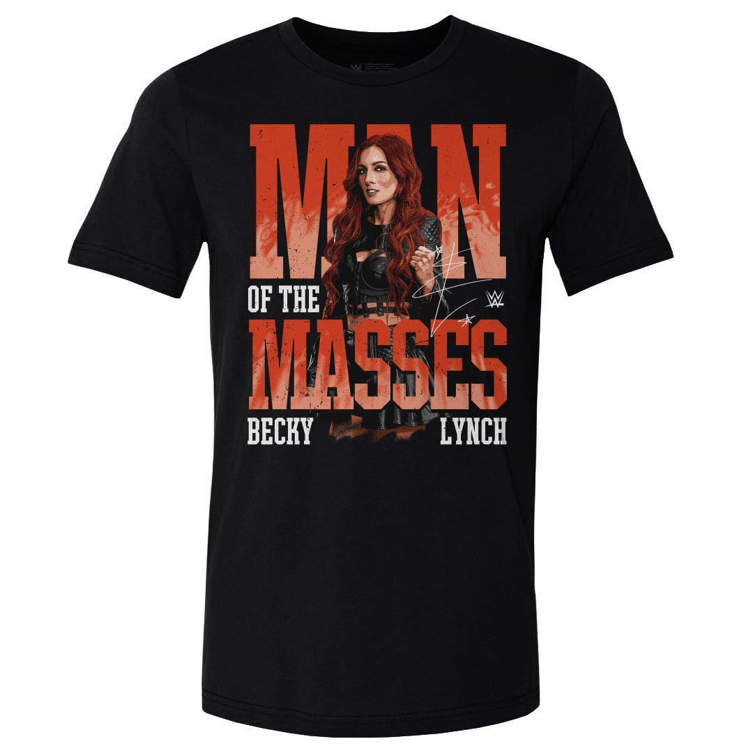 Becky Lynch Man Of The Masses Men's Cotton T-Shirt – 500 LEVEL