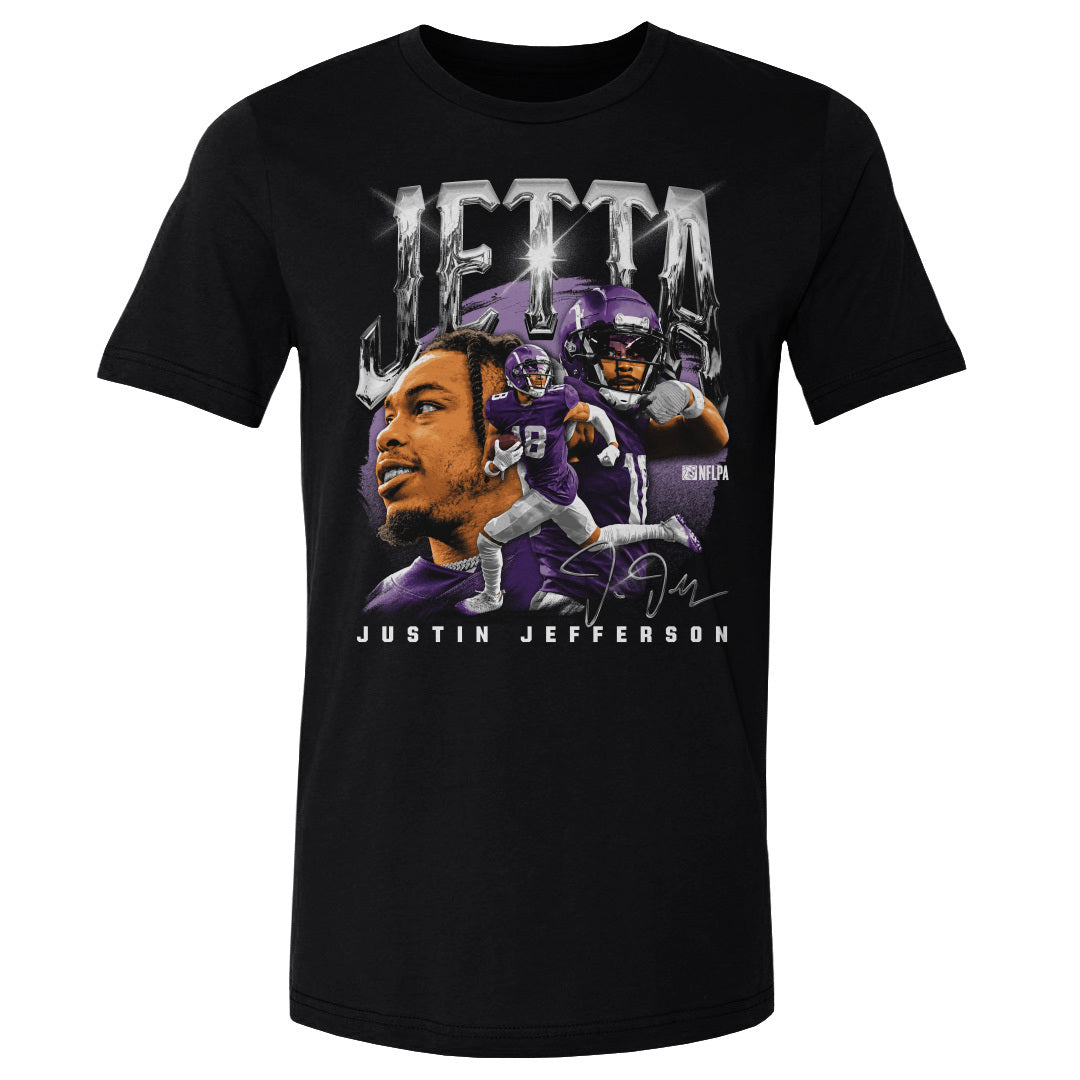 Justin Jefferson Shirt | Minnesota Football Men's Cotton T-Shirt | 500  Level - 500 LEVEL