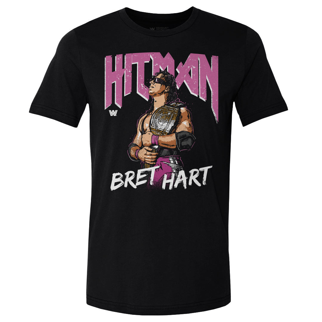 Bret Hart Men's Cotton T-Shirt | 500 LEVEL