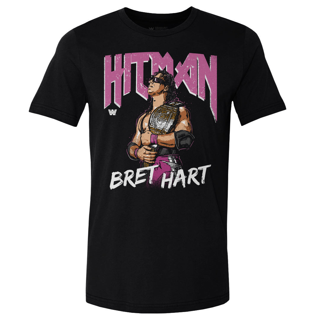 Bret Hart Men&#39;s Cotton T-Shirt | 500 LEVEL