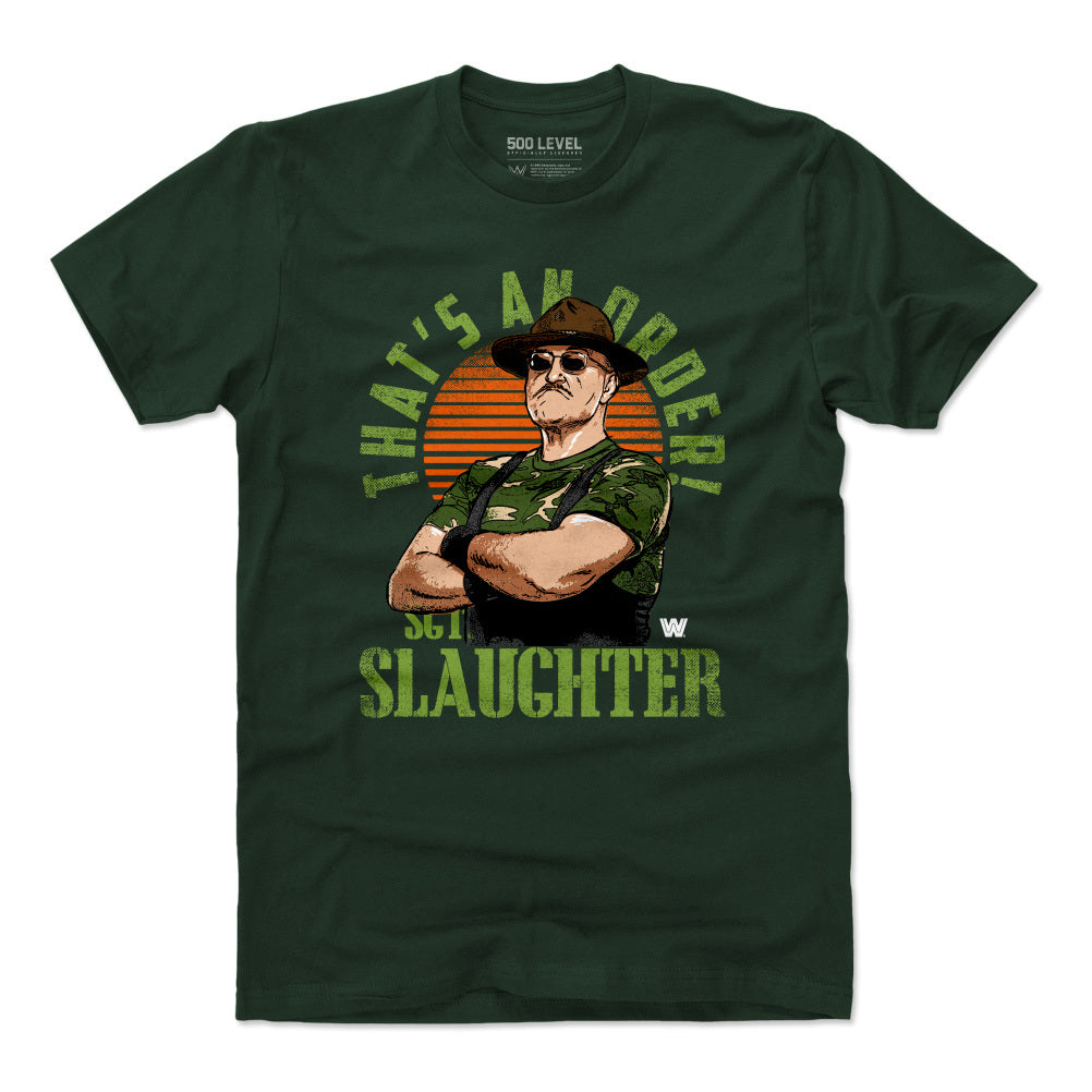 Sgt. Slaughter Men's Cotton T-Shirt | 500 LEVEL