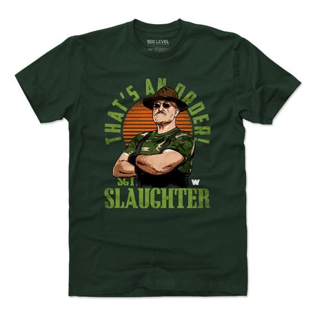 Sgt. Slaughter Men's Cotton T-Shirt | 500 LEVEL