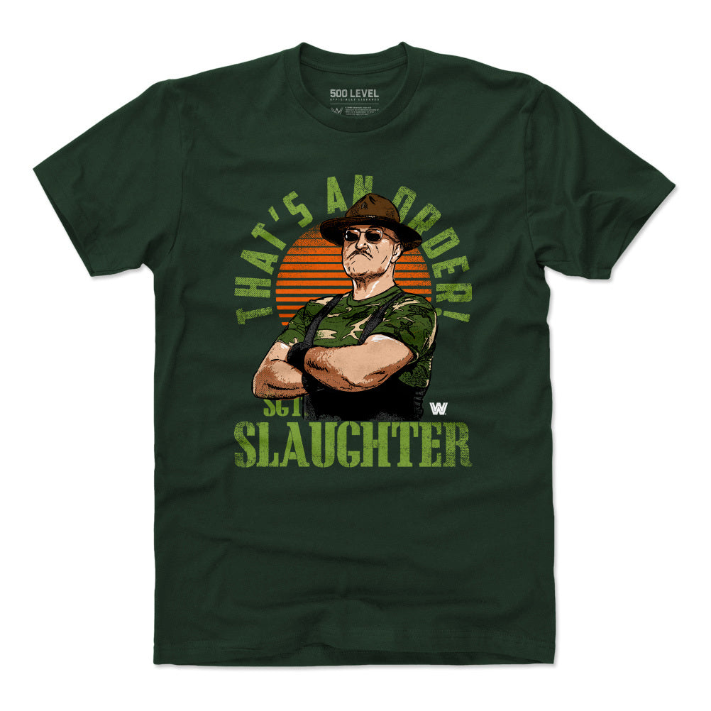 Sgt. Slaughter Men&#39;s Cotton T-Shirt | 500 LEVEL