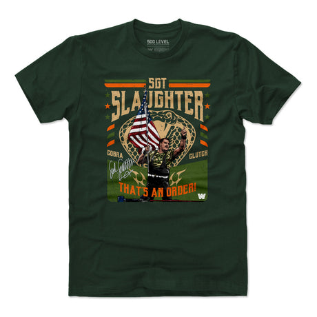 Sgt. Slaughter Men's Cotton T-Shirt | 500 LEVEL