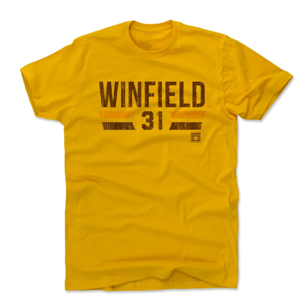 Dave Winfield Men's Cotton T-Shirt - Gold - San Diego | 500 Level