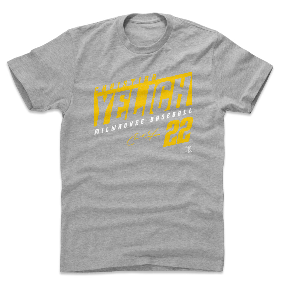 Christian Yelich Men's Cotton T-Shirt | 500 LEVEL