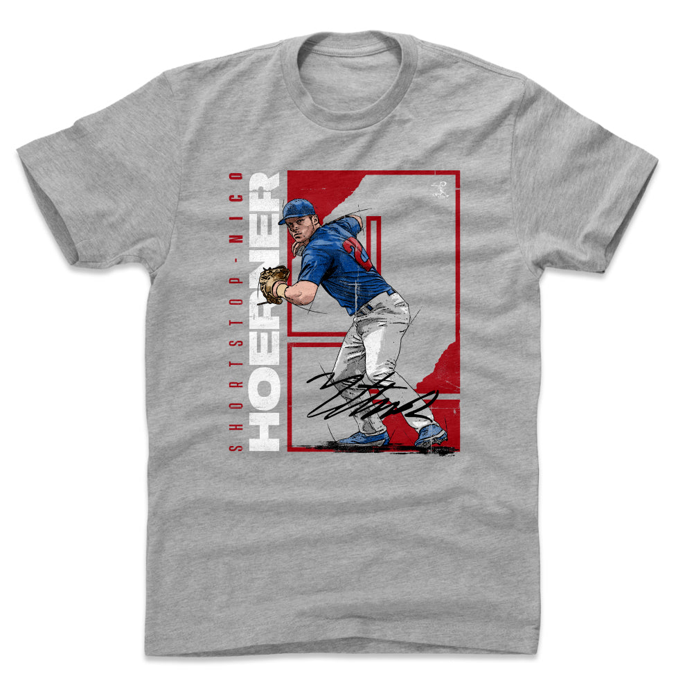 Nico Hoerner Shirt, Chicago Baseball Men's Cotton T-Shirt