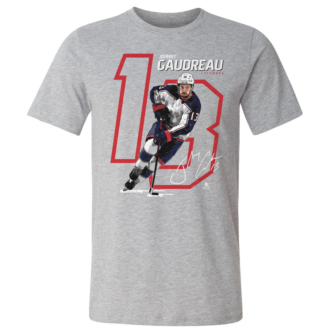 Johnny Gaudreau Men&#39;s Cotton T-Shirt | 500 LEVEL