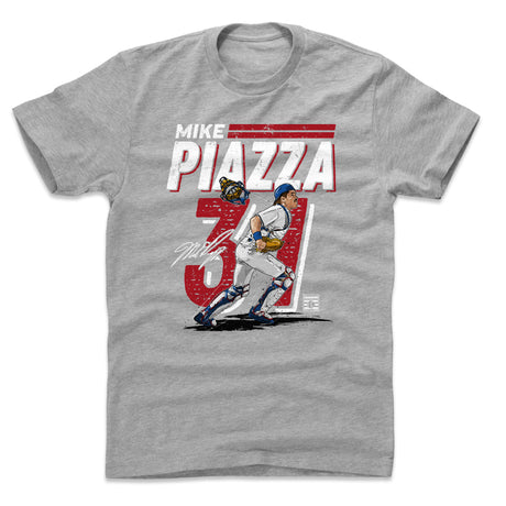 500 LEVEL Mike Piazza 3/4 Sleeve Raglan T-Shirt - Vintage Baseball Fan Shirt, Triblend, Officially Licensed