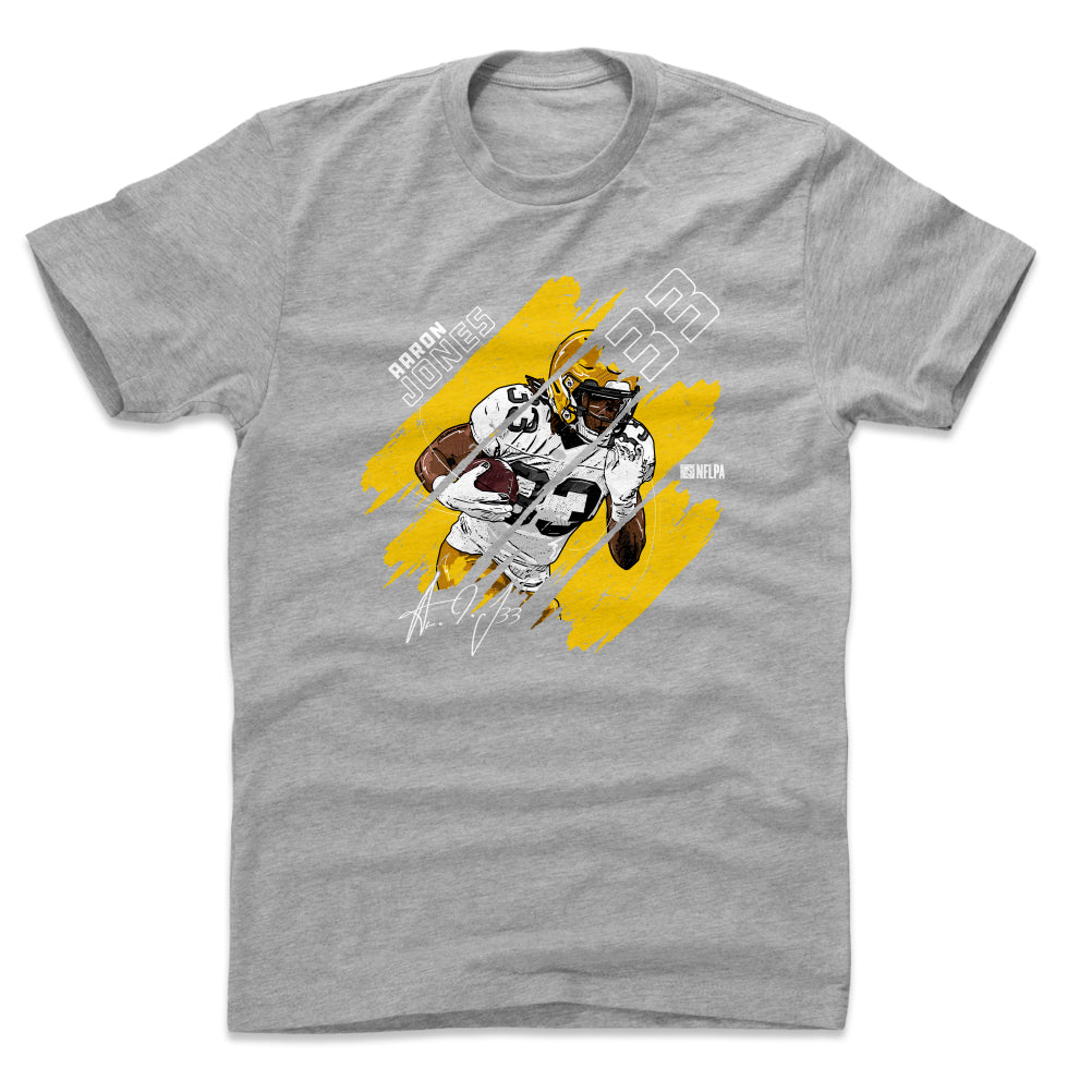 Aaron Jones Men&#39;s Cotton T-Shirt | 500 LEVEL