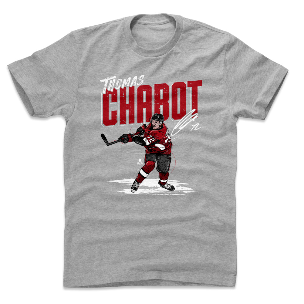 Thomas Chabot Men's Cotton T-Shirt - Heather Gray - Ottawa | 500 Level