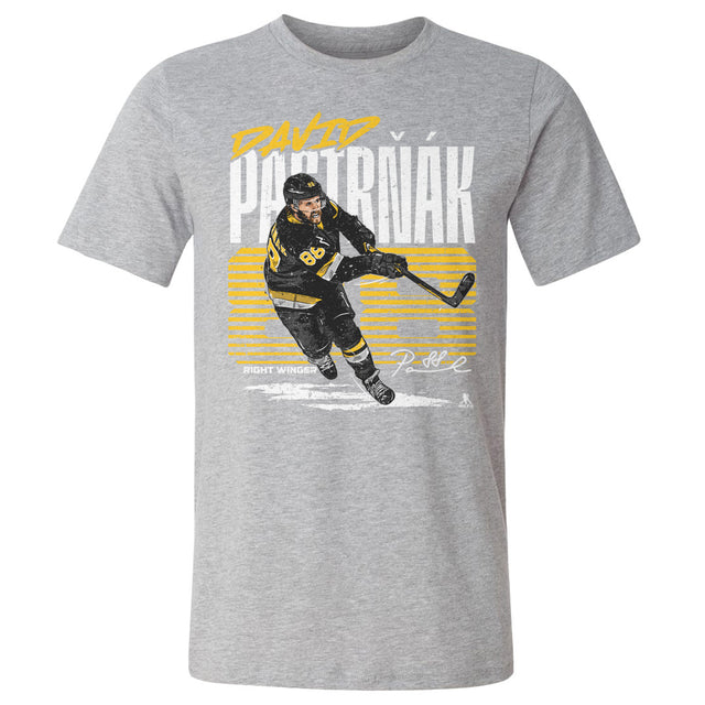 David Pastrnak Men's Cotton T-Shirt | 500 LEVEL