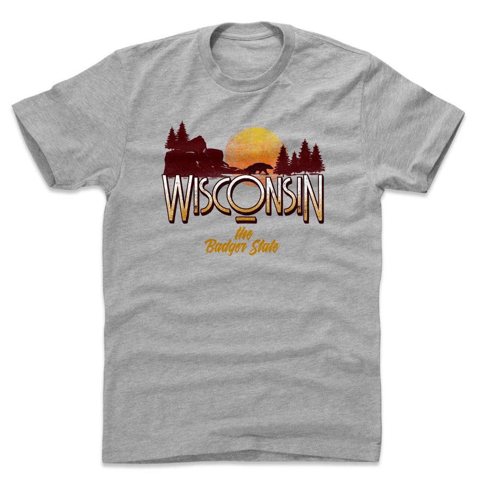 Wisconsin Men's Cotton T-Shirt | 500 LEVEL