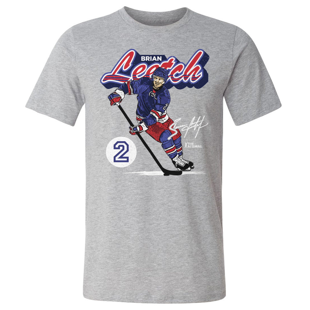 Brian Leetch Men's Cotton T-Shirt | 500 LEVEL