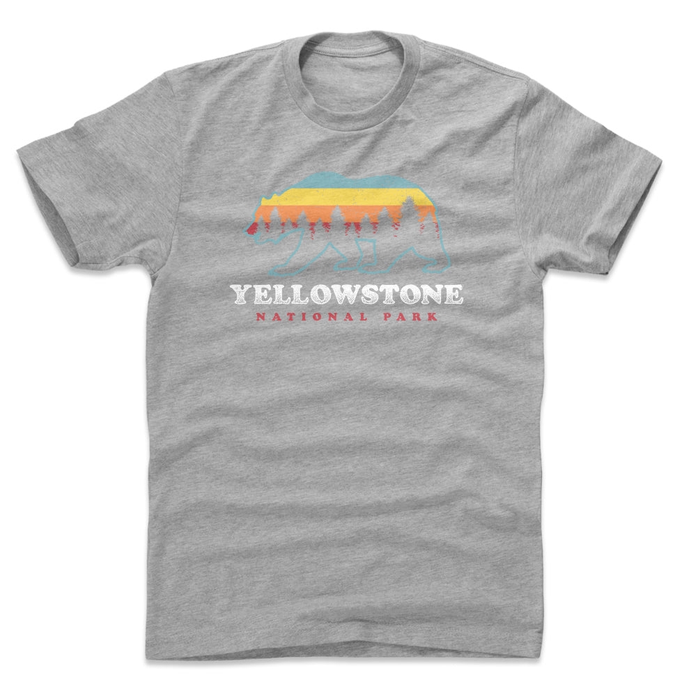 Yellowstone National Park Men's Cotton T-Shirt | 500 LEVEL