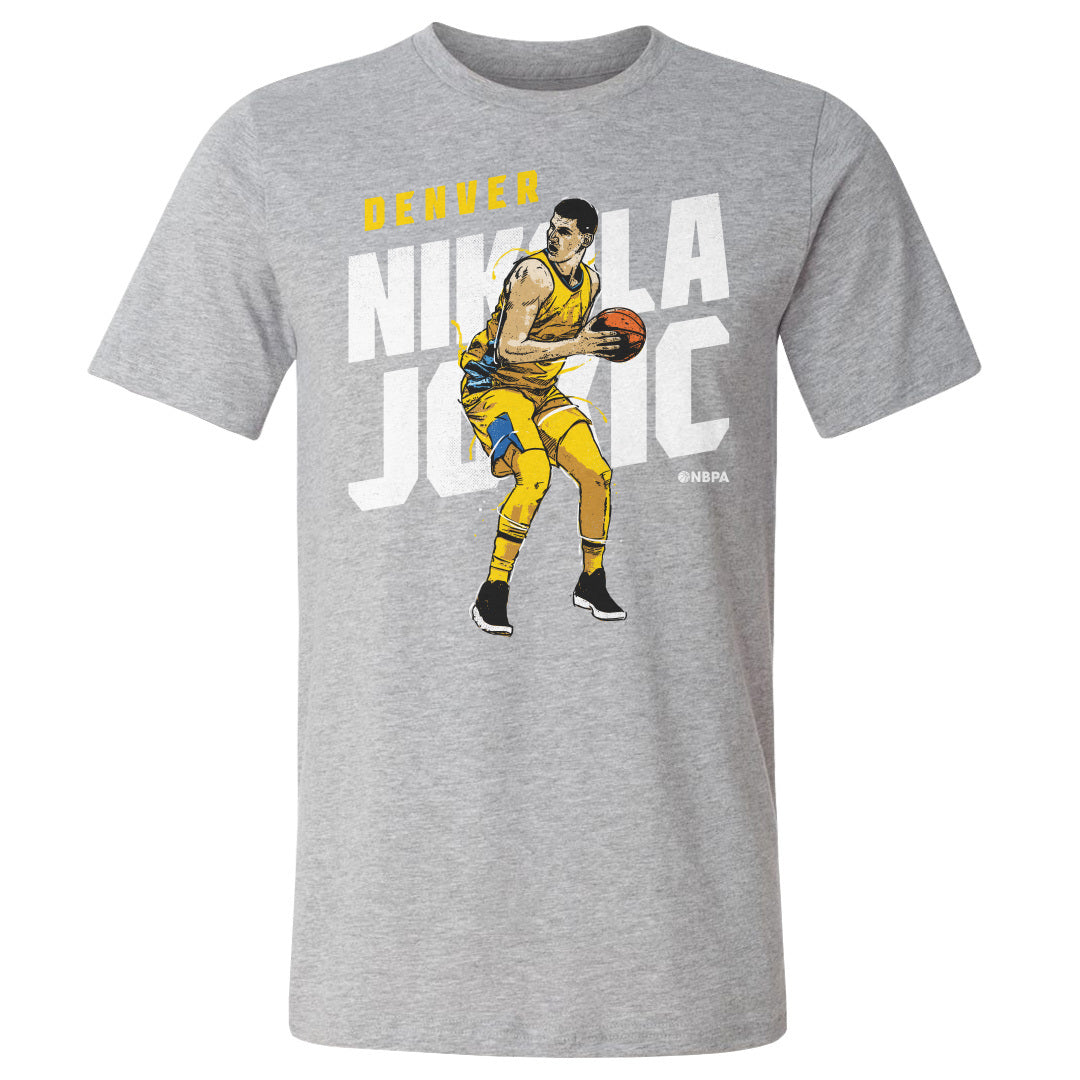 Nikola Jokic Men&#39;s Cotton T-Shirt | 500 LEVEL