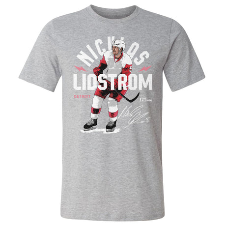 Nicklas Lidstrom Men's Cotton T-Shirt | 500 LEVEL