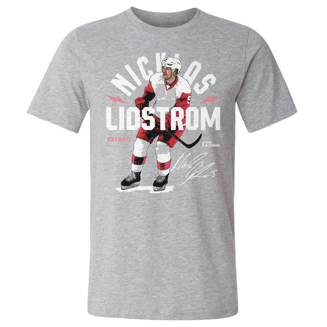 Nicklas Lidstrom Men's Cotton T-Shirt | 500 LEVEL
