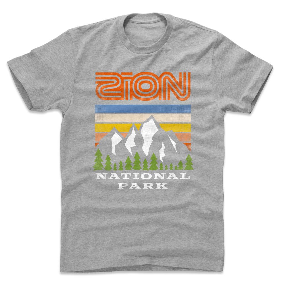 Zion National Park Men&#39;s Cotton T-Shirt | 500 LEVEL