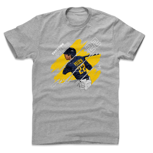 Christian Yelich Men's Cotton T-Shirt | 500 LEVEL