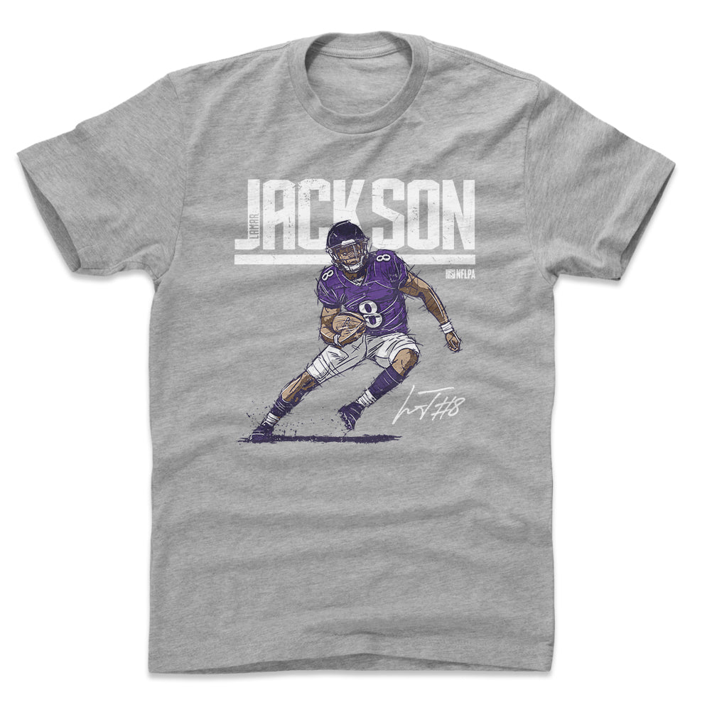 Lamar Jackson Men's Cotton T-Shirt | 500 LEVEL
