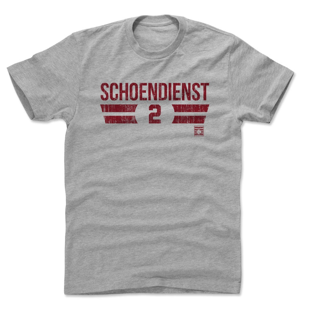 Red Schoendienst Men&#39;s Cotton T-Shirt | 500 LEVEL