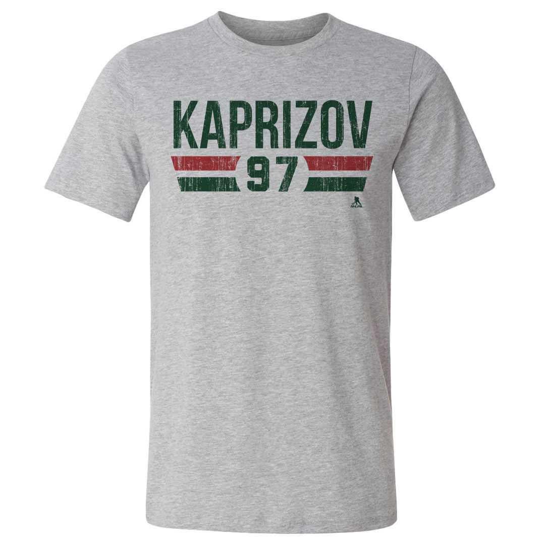 Kirill Kaprizov Men&#39;s Cotton T-Shirt | 500 LEVEL