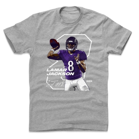 Lamar Jackson Men's Cotton T-Shirt | 500 LEVEL