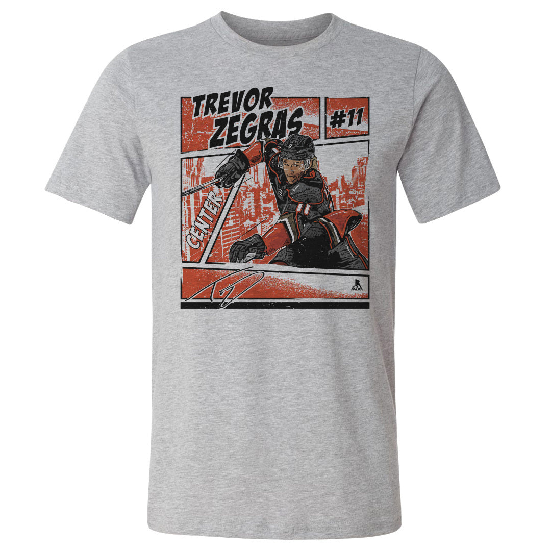 Trevor Zegras Men's Premium T-Shirt - Tri Gray - Anaheim | 500 Level