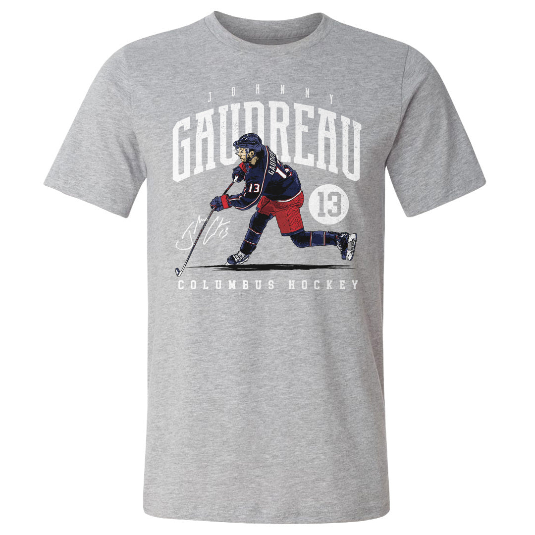 Johnny Gaudreau Men&#39;s Cotton T-Shirt | 500 LEVEL