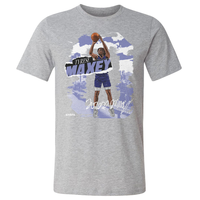 Tyrese Maxey Men's Cotton T-Shirt | 500 LEVEL