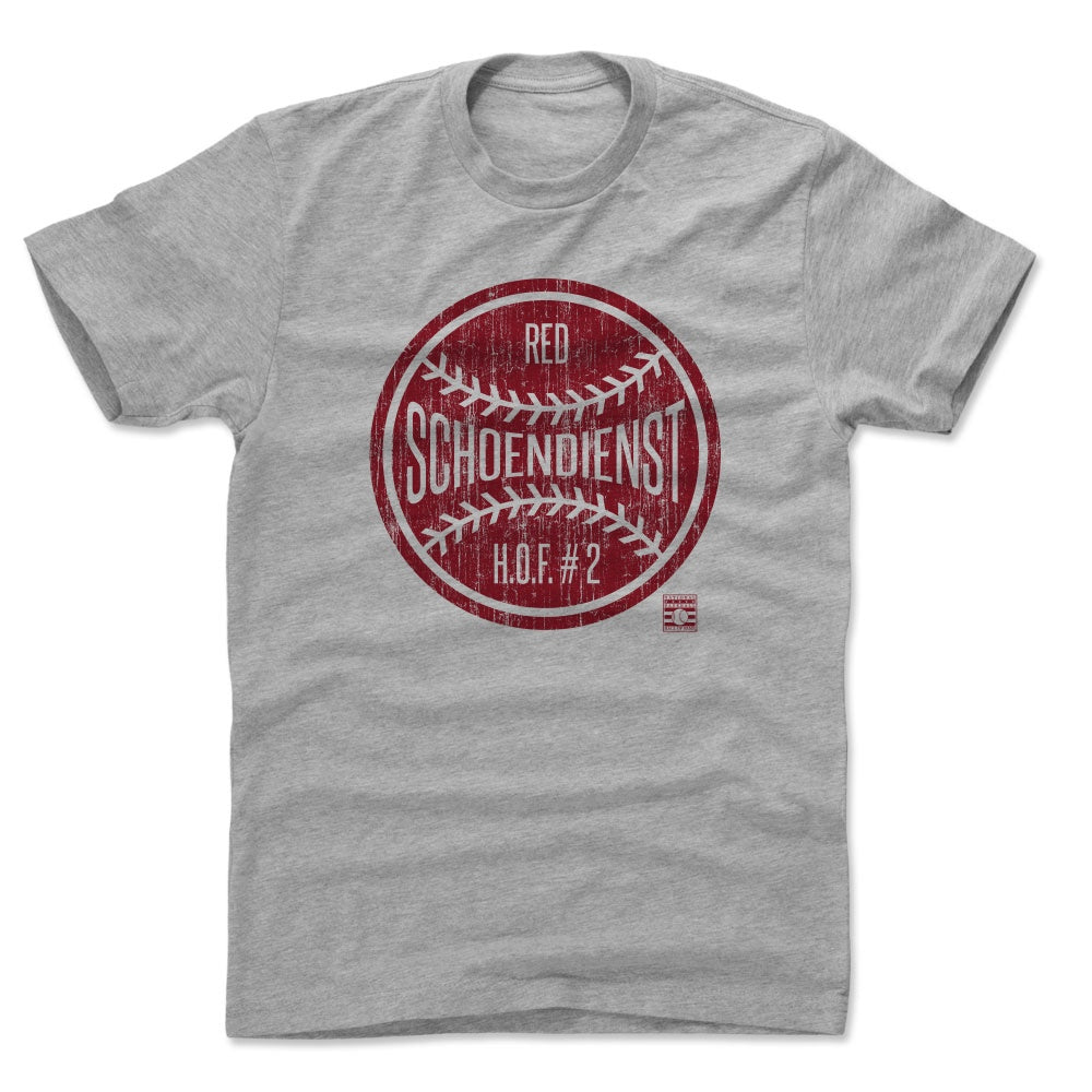 Red Schoendienst Men&#39;s Cotton T-Shirt | 500 LEVEL