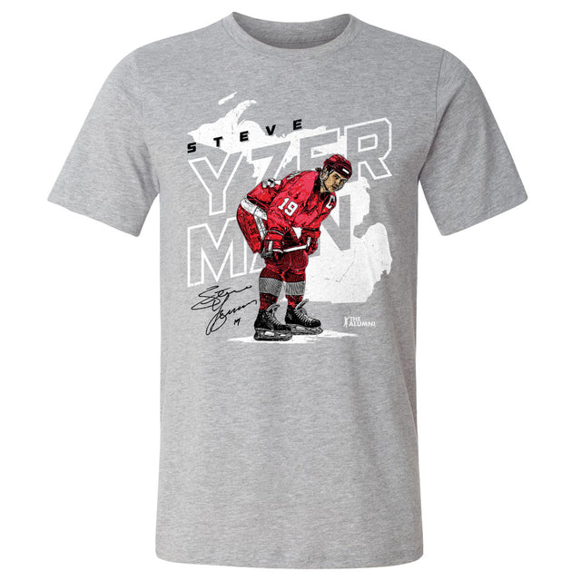 Steve Yzerman Men's Cotton T-Shirt | 500 LEVEL