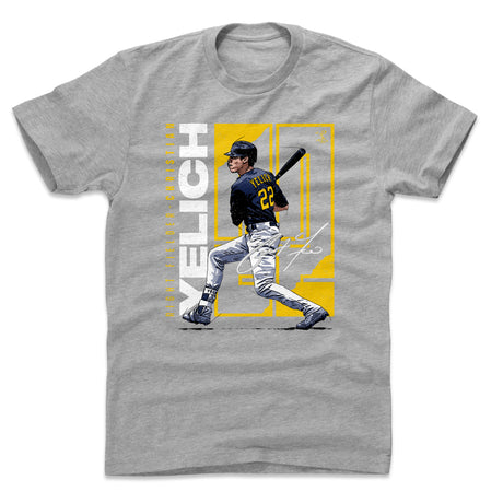 Christian Yelich Men's Cotton T-Shirt | 500 LEVEL