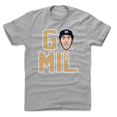 Christian Yelich Men's Cotton T-Shirt | 500 LEVEL